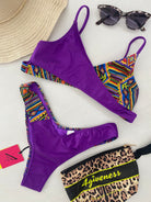 Bikini Donna 4Giveness Top Incrocio e Slip V Fantasia 5017