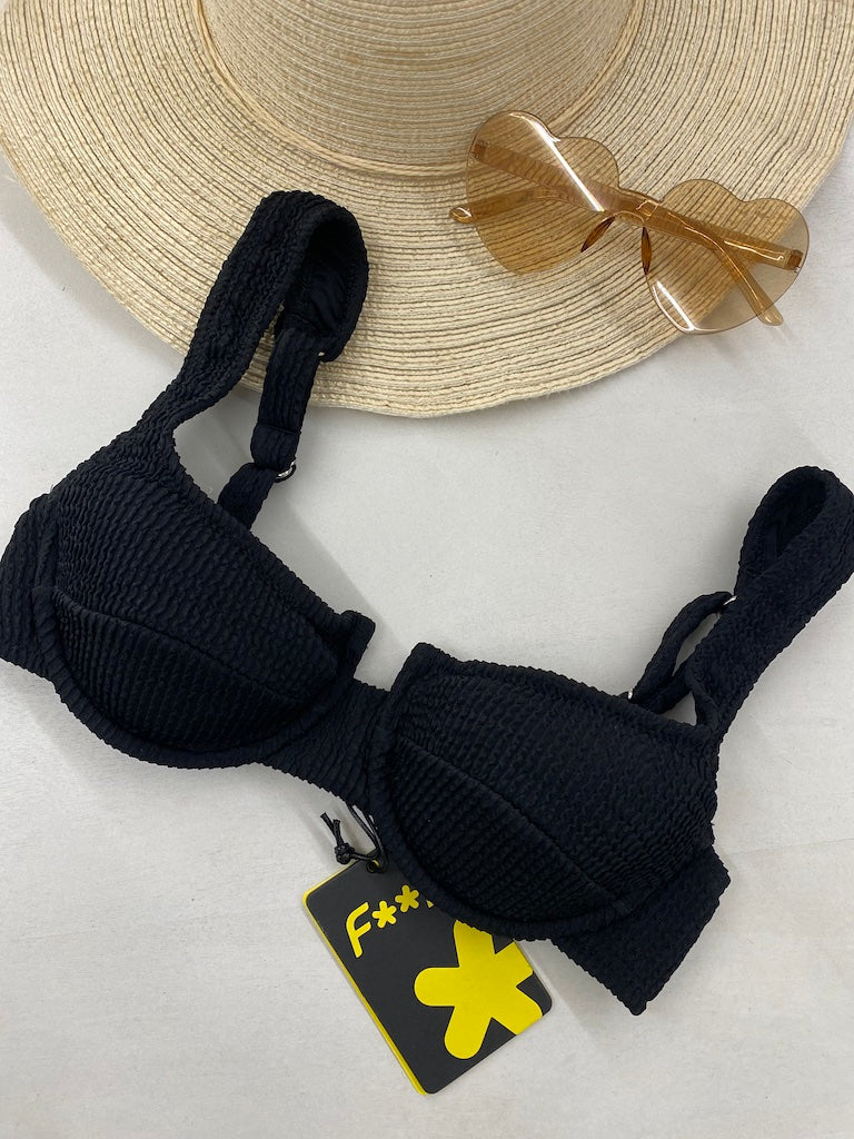 Reggiseno con Ferretto Donna F**K Nero 1202BK