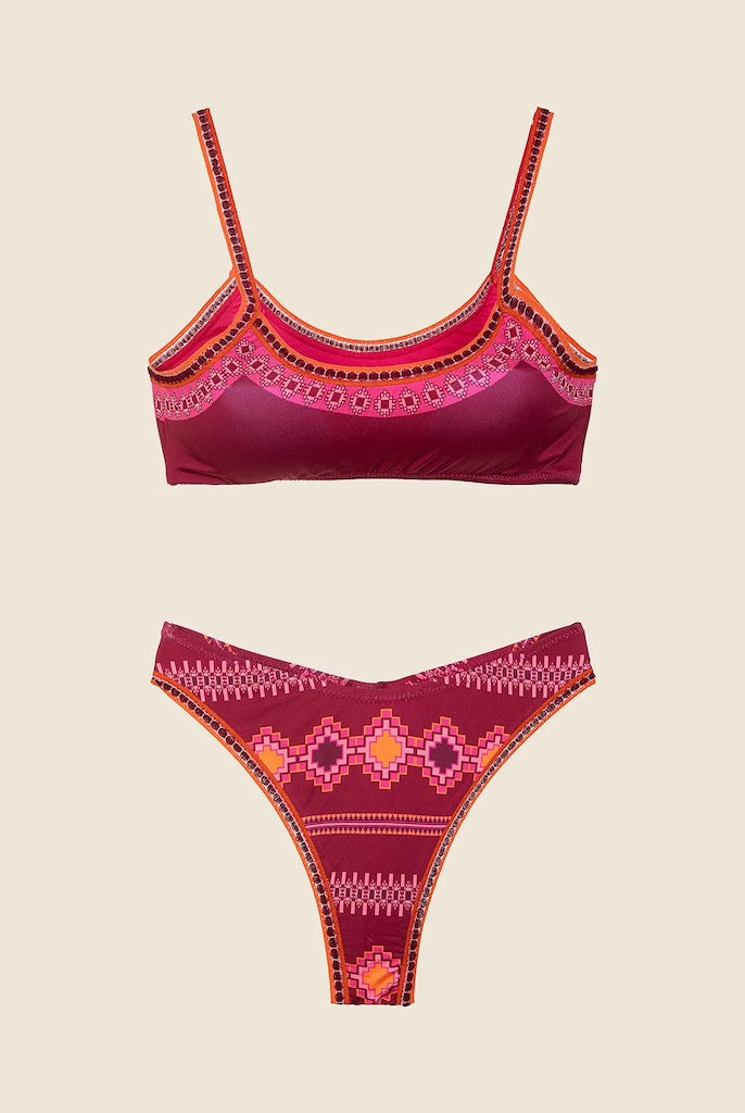 Bikini Donna Me Fui Top con Slip Americano Fisso 0601X27