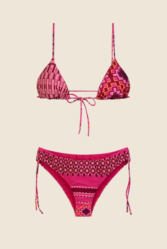 Bikini Donna Me Fui Triangolo con Slip Fisso Fantasia 0640X30