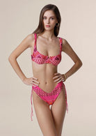Bikini Donna Me Fui Reggiseno con Ferretto e Slip Americano Coprente Fantasia 0641X30