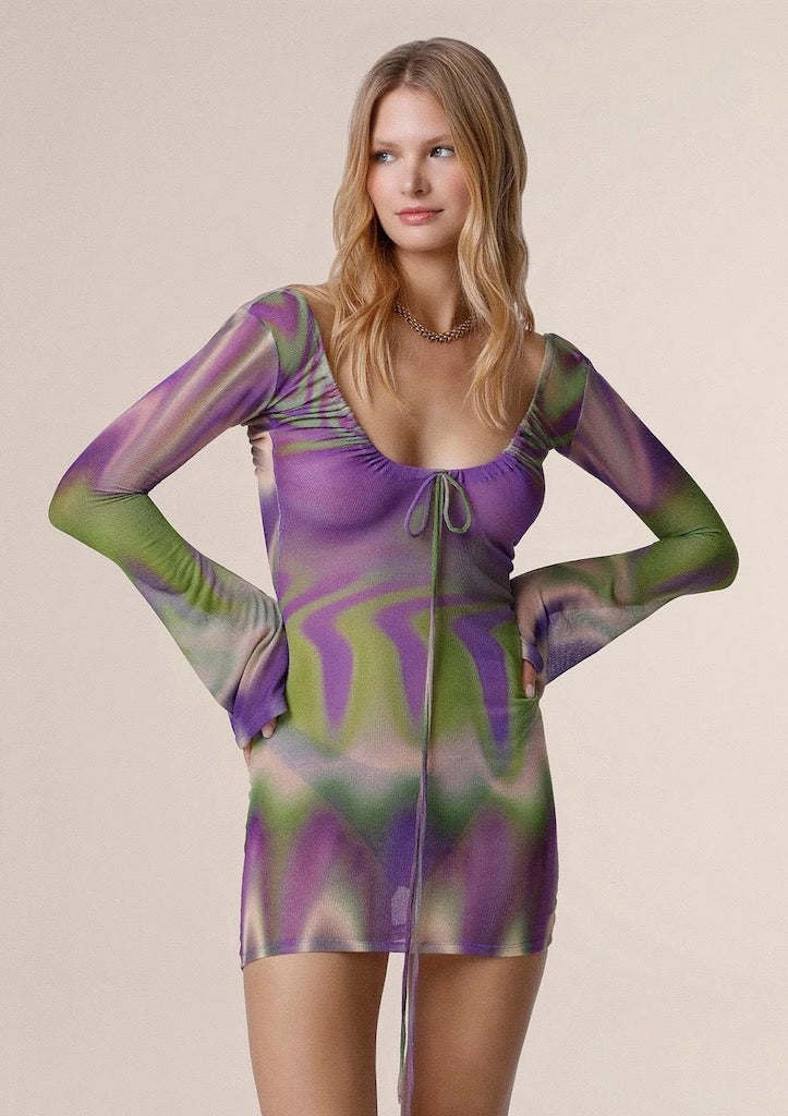 Vestito Corto Donna Me Fui Fantasia 0426_x21