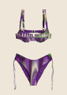 Bikini Donna Me Fui Reggiseno con Ferretto e Slip Americano Coprente Fantasia 0441X21