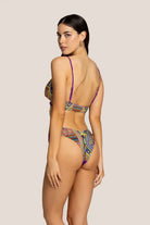 Bikini Donna 4Giveness Top Incrocio e Slip V Fantasia 5017