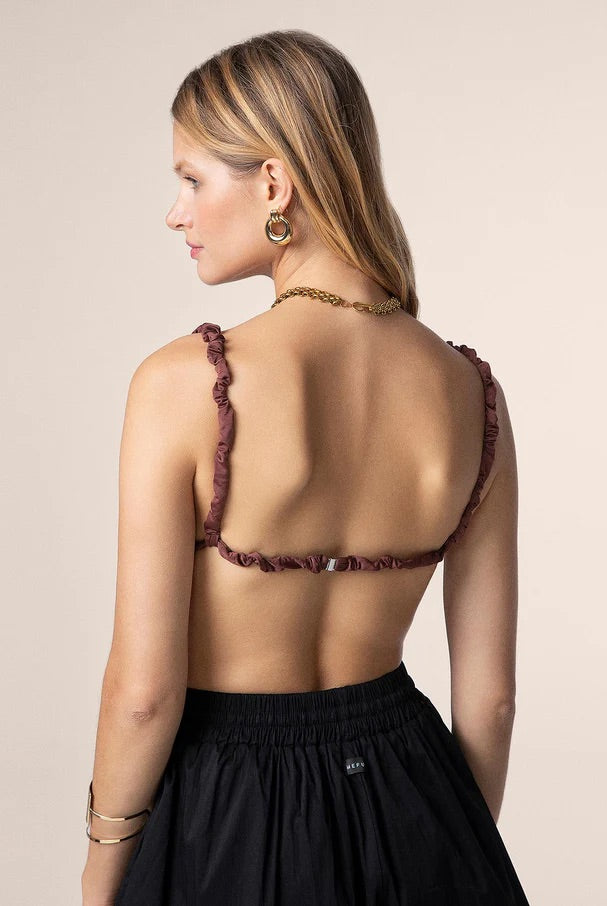 Triangolo Donna Me Fui Marrone 1909-BN