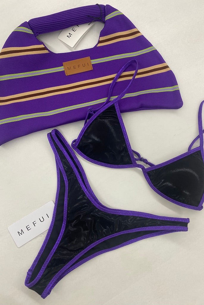 Bikini Donna Me Fui Triangolo con Slip Americano Fisso 0800_BK
