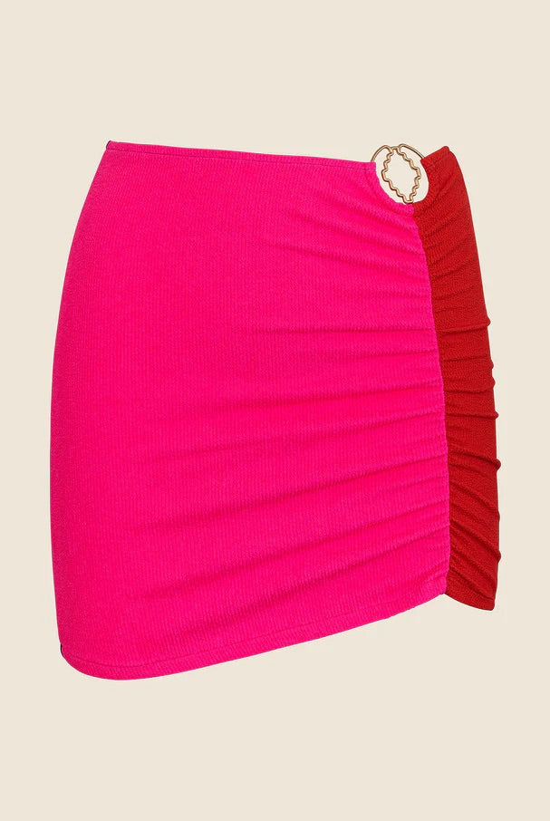 Gonna Corta Donna Me Fui Color Block 0507PR