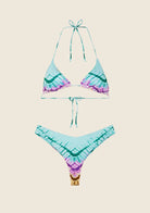 Bikini Donna F**K Triangolo con Slip Americano Fisso Fantasia 2114X10