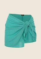 Pareo Donna F**K Lurex Verde Acqua 0938AQ