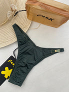 Slip Americano Fisso Donna F**K Verde Militare 1340MG