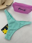 Slip Americano Fisso Donna F**K Acquamarina 1222AQ