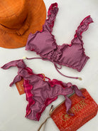 Bikini Bralette Cotazur Fantasia a Righe In Lurex