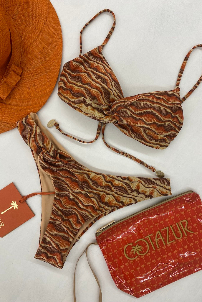 Bikini Bralette Cotazur in Lurex Stampa Effetto Safari BKCA0109