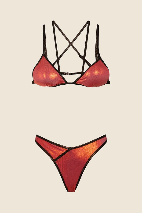 Bikini Donna Me Fui Triangolo con Slip Americano Fisso 0801_OR