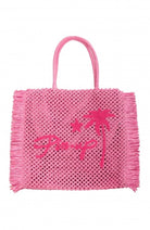 Borsa Shopper Rafia Ecologica Fucsia Pin Up Stars