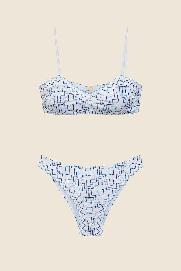 Bikini Donna Me Fui Top con Slip Fisso Fantasia 0011-X01