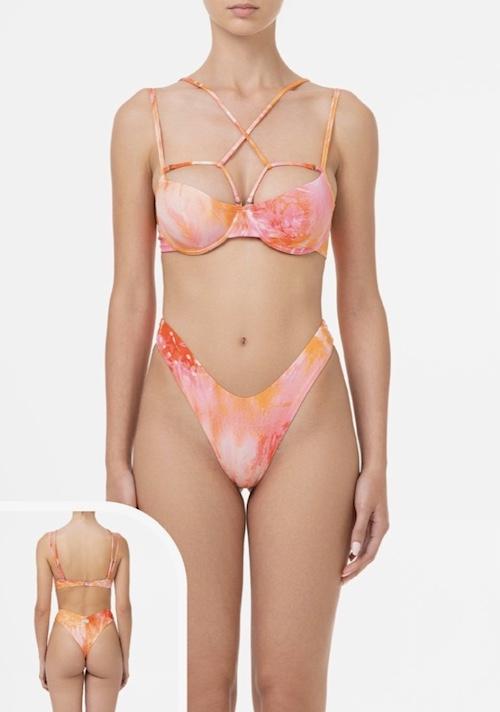 Bikini Donna Me Fui Reggiseno con Ferretto e Slip Americano Fisso Fantasia 0732X32