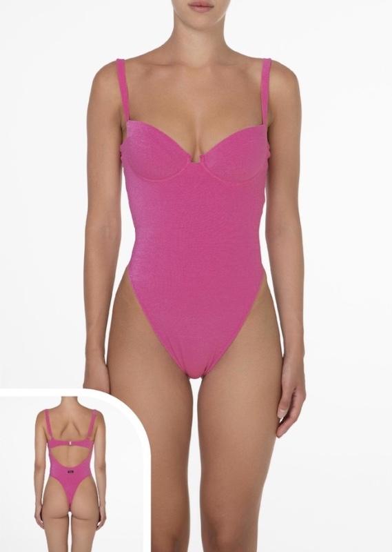 Monokini Donna con Ferretto F**K Fucsia 1146FX