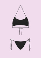 Bikini Donna F**K Fascia con Slip Regolabile Nero SWC011-BK