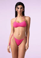 Bikini Donna F**K Fascia con Slip Regolabile Fucsia SWC011-FX