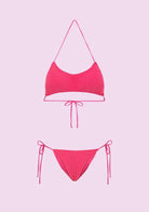Bikini Donna F**K Fascia con Slip Regolabile Fucsia SWC011-FX