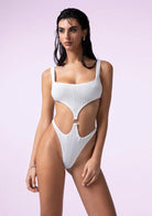 Trikini Donna F**K Bianco SWC031-WH