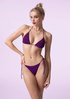 Bikini Donna F**K Triangolo con Slip Regolabile Fucsia SWC070-FX