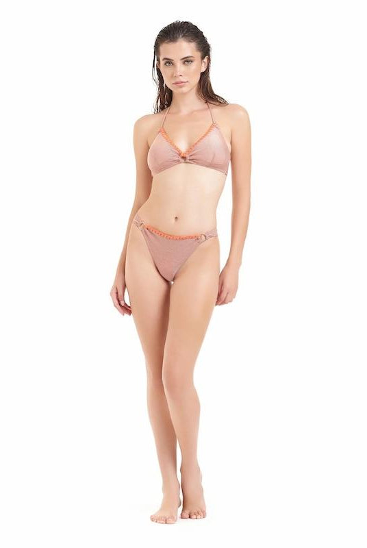 Bikini Donna Cotazur Bralette in Lurex Rame
