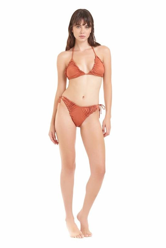 Bikini Donna Cotazur Triangolo in Microfibra Ruggine