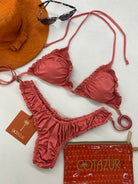 Bikini Donna Cotazur Triangolo in Microfibra Rosa