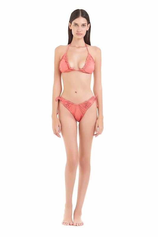 Bikini Donna Cotazur Triangolo in Microfibra Rosa