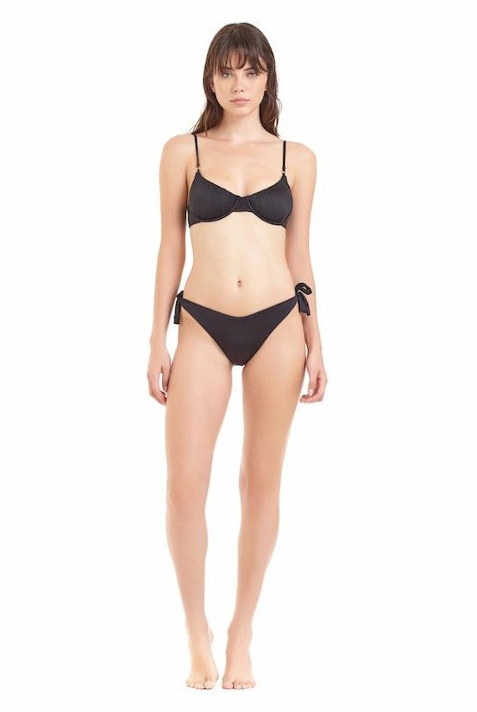 Bikini Donna Cotazur Balconcino in Microfibra Nero