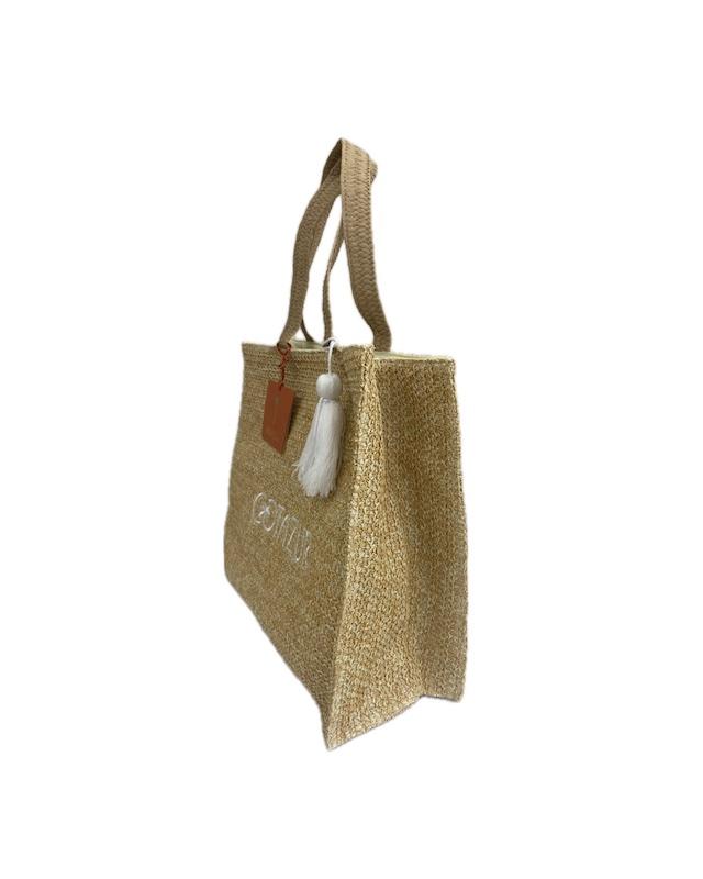 Borsa Mare Cotazur In Rafia Corda Melange BSCA0122