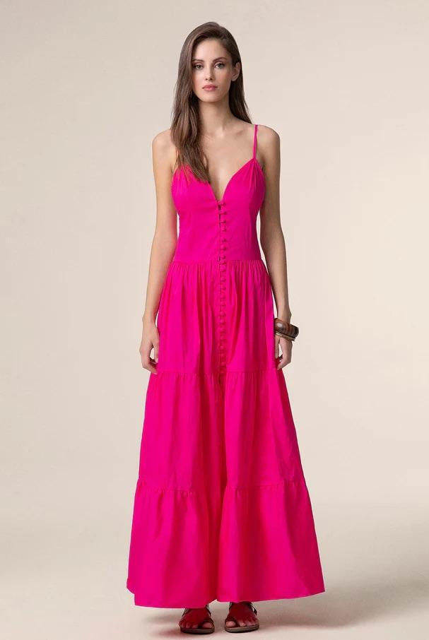 Vestito Lungo Donna Me Fui Fucsia 0110-FX
