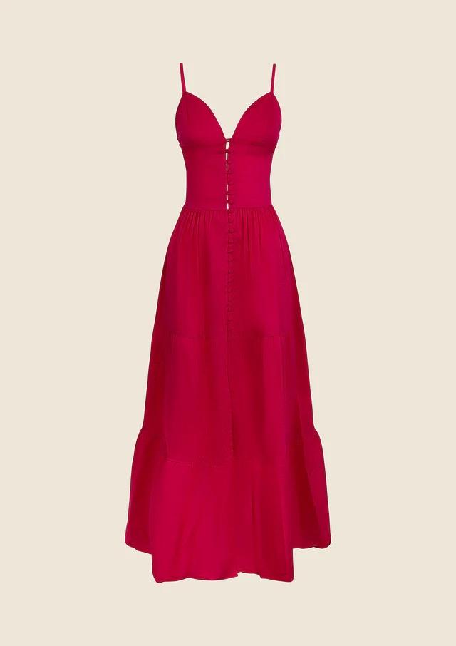 Vestito Lungo Donna Me Fui Fucsia 0110-FX