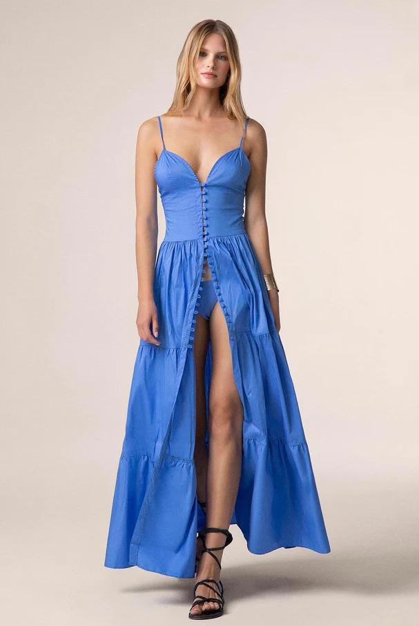 Vestito Lungo Donna Me Fui Sky Blue 0110-SB