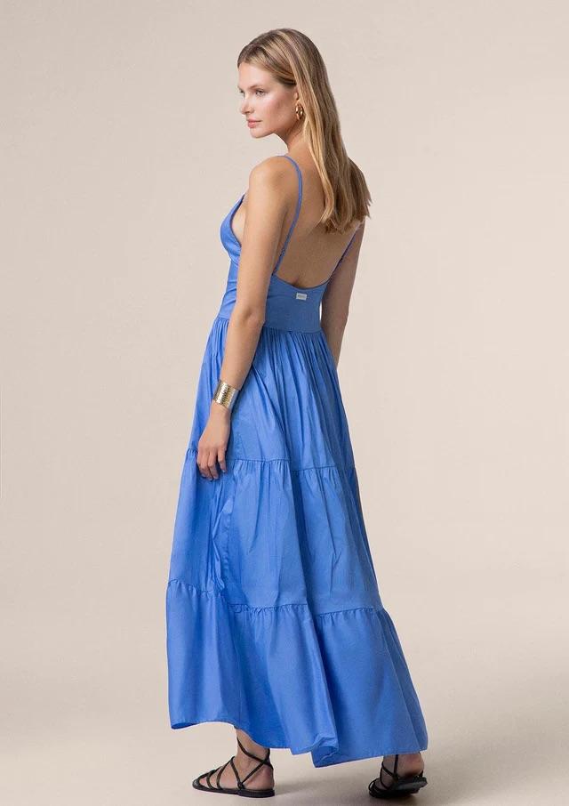 Vestito Lungo Donna Me Fui Sky Blue 0110-SB