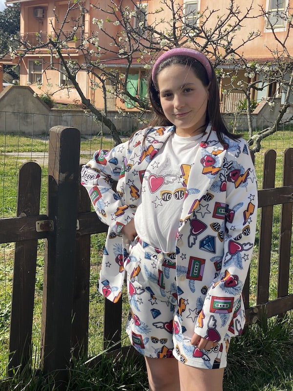 Giacca Bambina Vicolo Girl Fantasia Pop Anni 8 