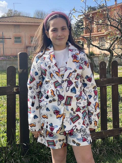 Giacca Bambina Vicolo Girl Fantasia Pop Anni 8 