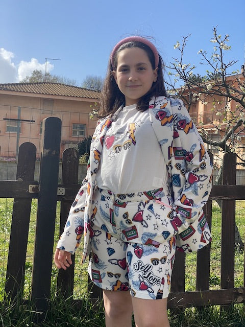 Shorts Bambina Vicolo Girl fantasia Pop Anni 4, 12