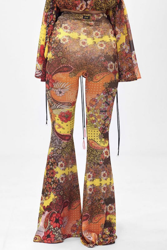 Pantalone a zampa Summer of Love Effek Taglia S