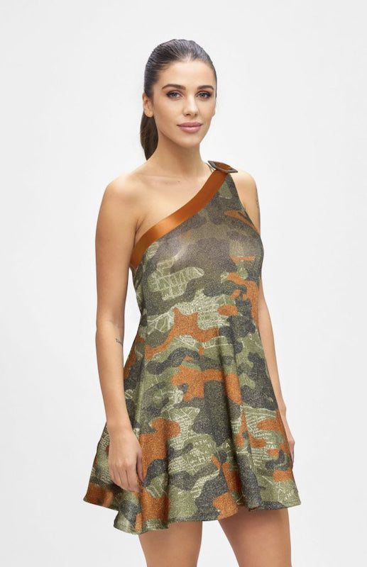 Vestito corto monospalla Desert Effek Taglia M