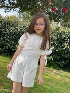 Short per Bambina in Pizzo Sangallo Vicolo Girl Anni 8-10-14