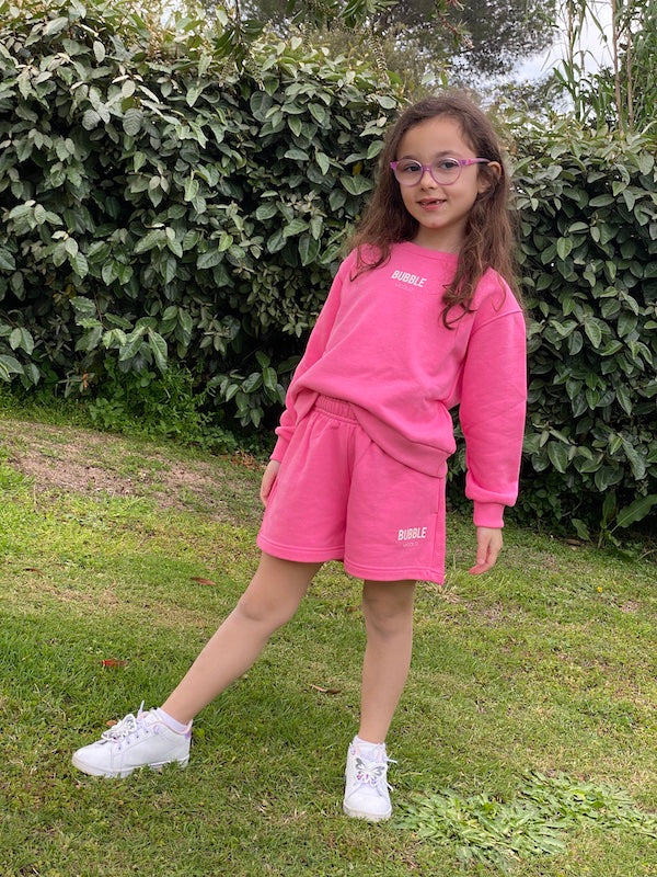 Shorts Vicolo Bambina in felpa con coulisse Interna Bubble Vicolo Girl Anni 6 e 10