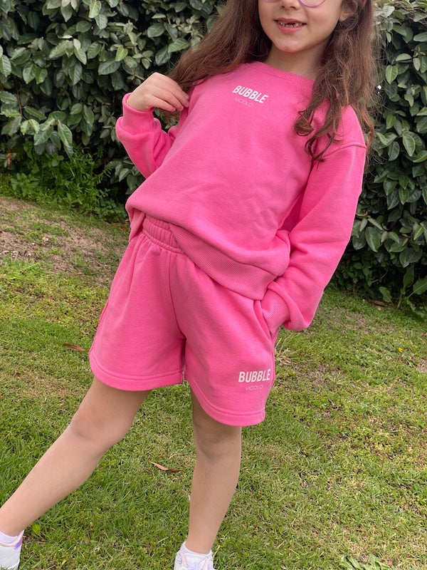 Shorts Vicolo Bambina in felpa con coulisse Interna Bubble Vicolo Girl Anni 6 e 10