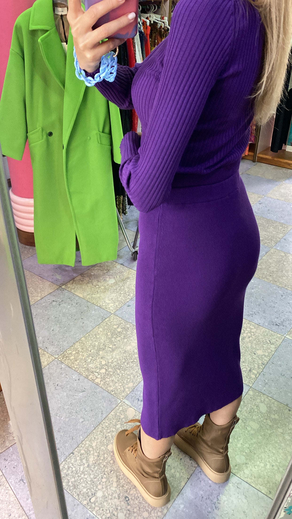 Gonna Vicolo in maglia Cut Out