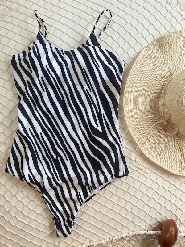 Monokini Striped Effek Taglia L