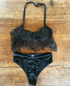 Bikini top e slip americano fisso Flourish Effek Taglia S e M