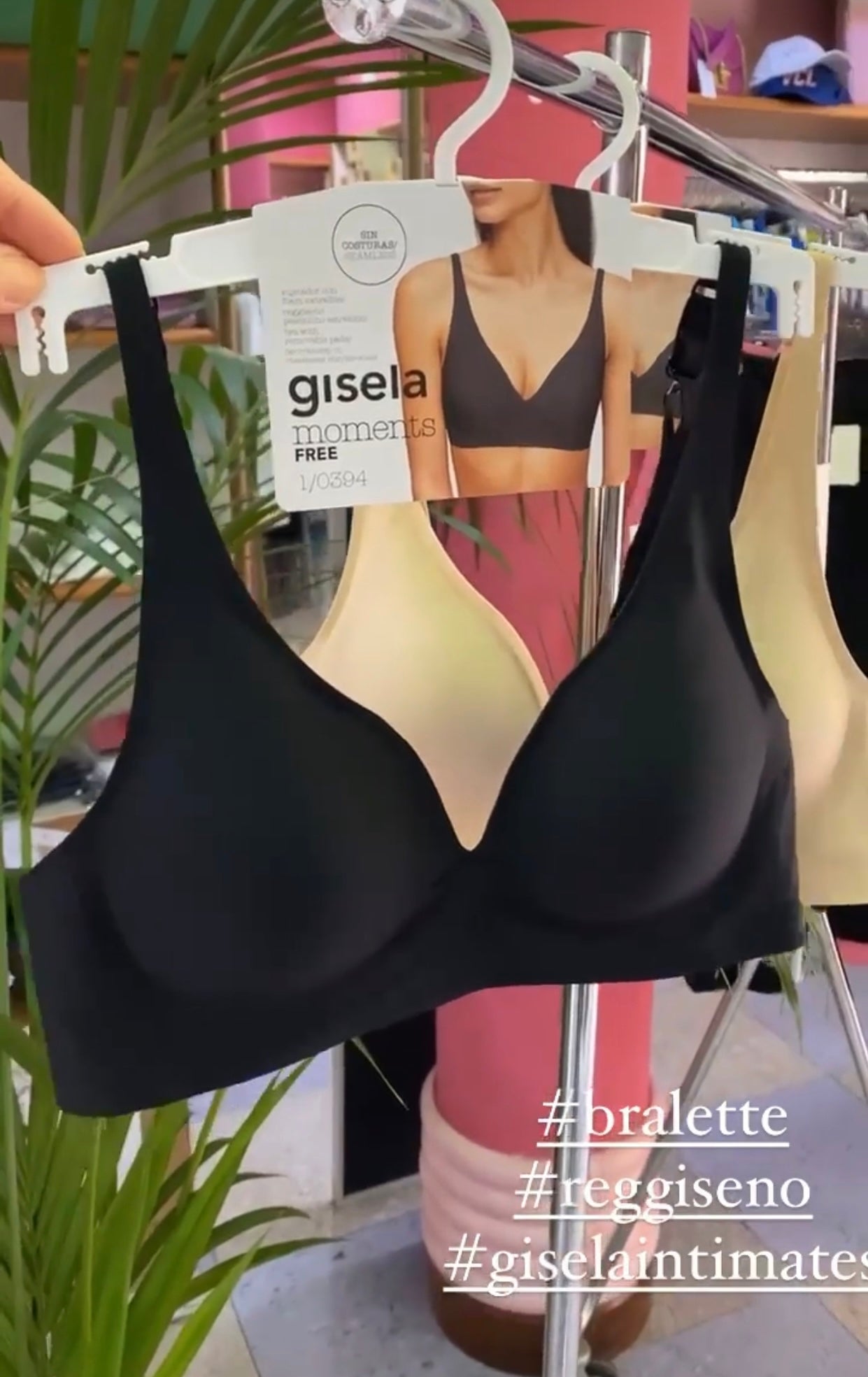 Reggiseno Gisela senza cuciture con imbottitura estraibile