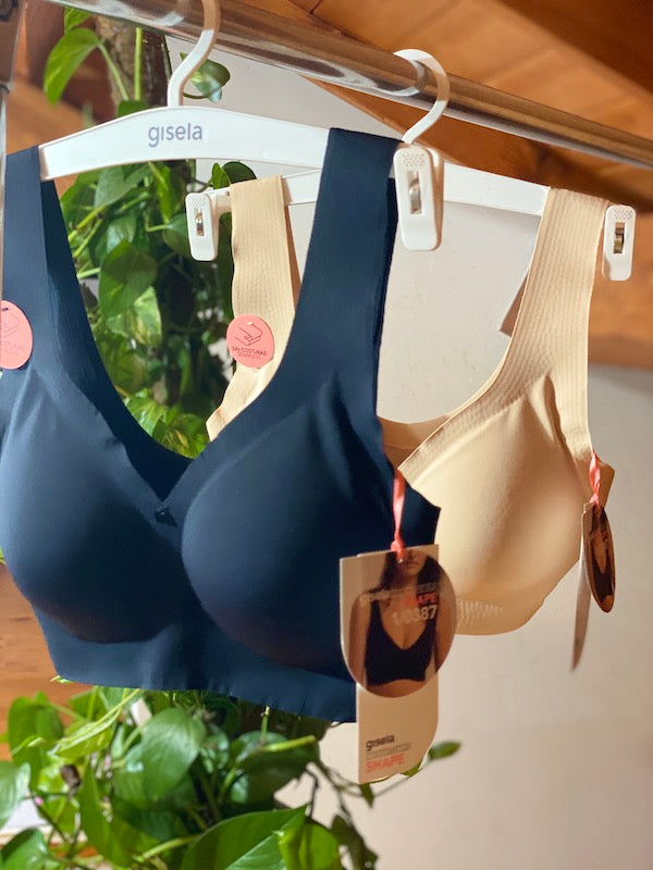  Reggiseno Top Gisela senza cuciture con imbottitura estraibile